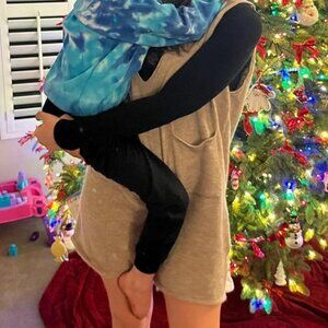 Tan sweater vest dress